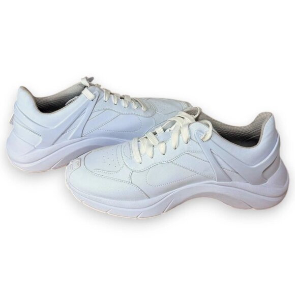HUGO Yarrow Tenn Men's Sneakers White Manmade Ortholite Embossed Logo US 9 - Picture 3 of 3